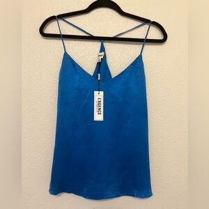 L’AGENCE Kylee Racer Tank Silk/Top Royal Blue Size XS
